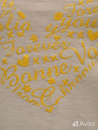 Кофта с жёлтым сердцем, сделано в Италии, новая