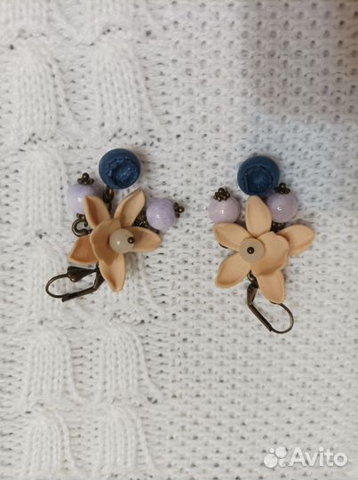 Браслет и сережки (комплект, бижутерия)