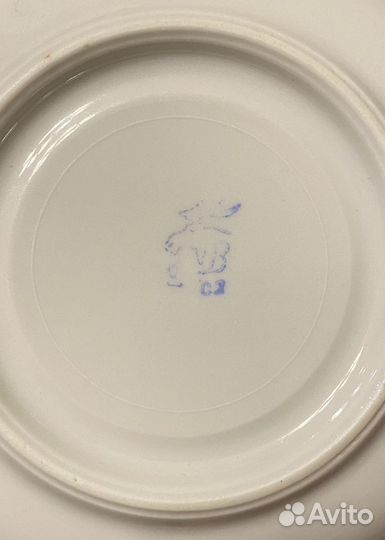 Фарфоровое блюдце Вербилки. СССР