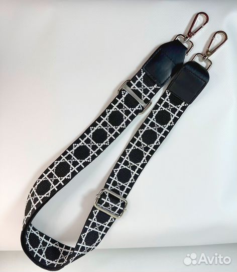 Ремень для сумки текстильный черный