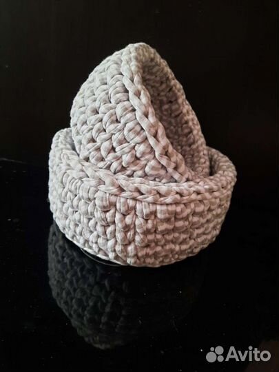 Корзины из трикотажной пряжи
