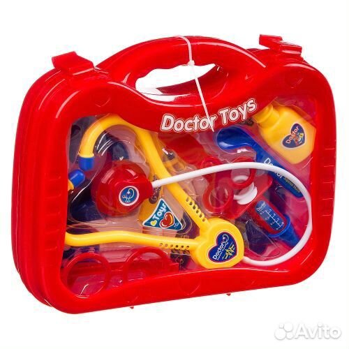 Набор доктор в пластиковом чемодане