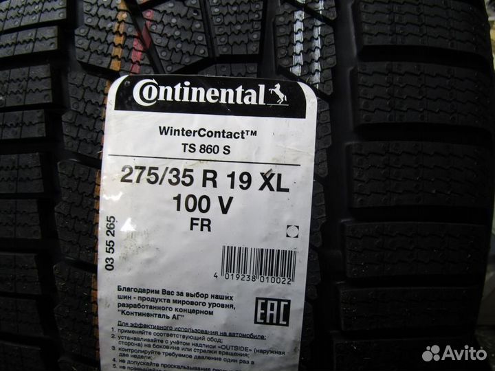 Continental WinterContact TS 860 S 275/35 R19 100V