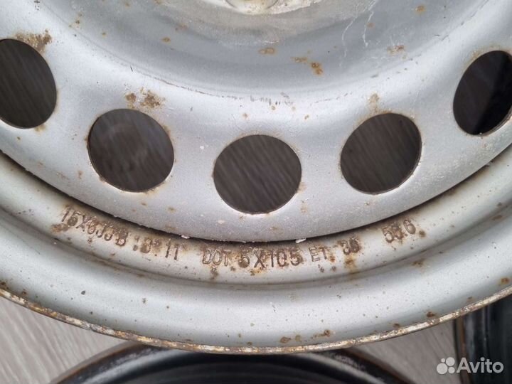 Диски штампованные r15*6.0, 5*105, et 39, dia 56.6