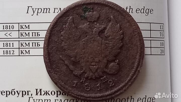 2 копейки 1812г