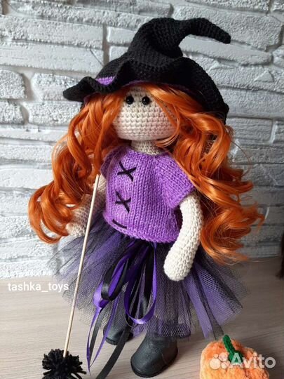 Кукла вязаная интерьерная