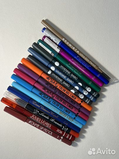 Карандаши для губ, глаз, бровей vivienne sabo и др