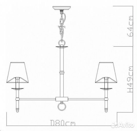 Подвесная люстра Divinare Candela 1162/01 LM-8