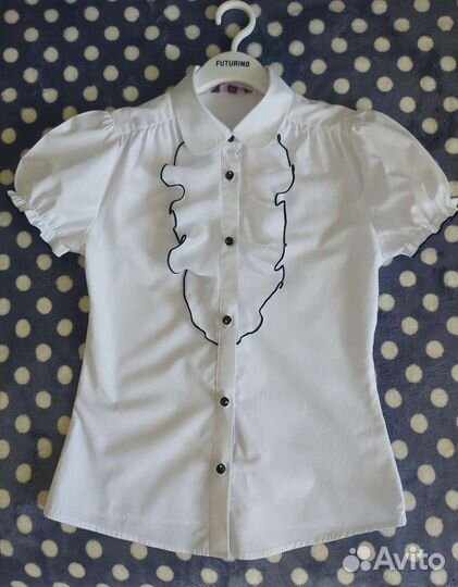 Блузка школьная для девочки, рост 146-152 см