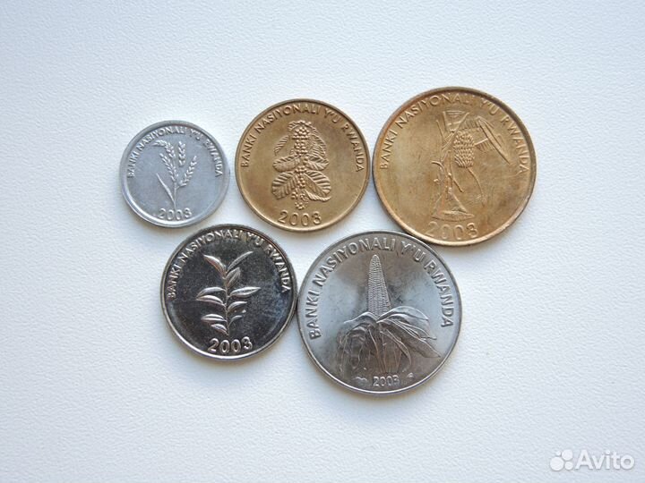 Набор монет Руанда Африка