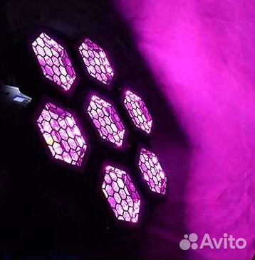 Yuer NEW 7x50W RGB LED Retro Flash Light DMX512