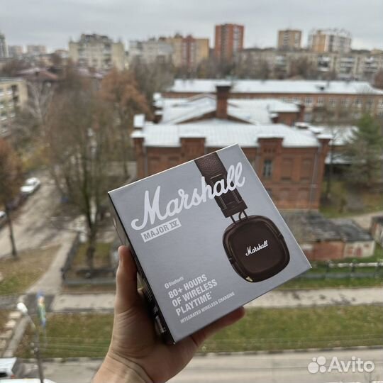 Наушники marshall major 4 оригинал технопарк