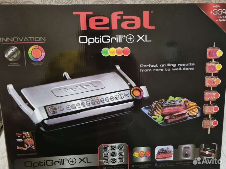 Гриль tefal optigrill xl