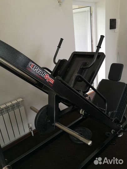 Силовой тренажер для ног, жим /присед, гак