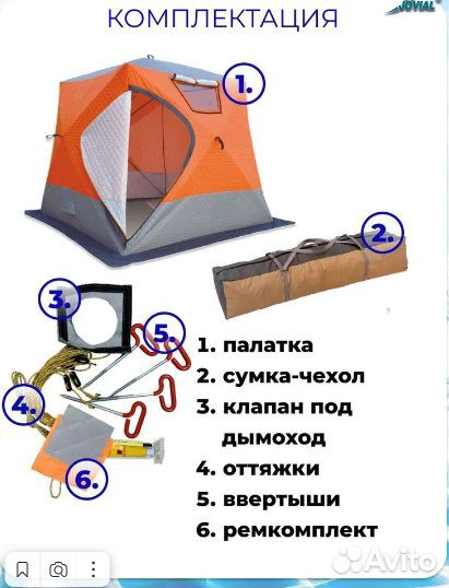 Палатка для зимней рыбалки 3слоя куб 220/220/215