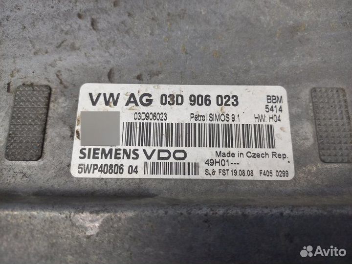 Блок управления двигателем Skoda Fabia 2 1.2 BBM