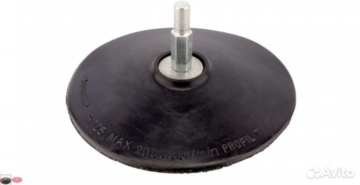 Насадка с хвостовиком для дрели 125 мм с липучкой