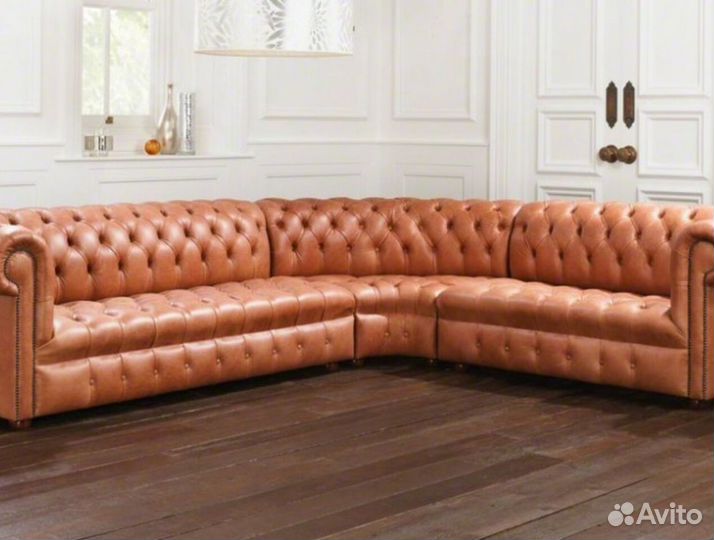 Диван Честер для дома велюр 761W