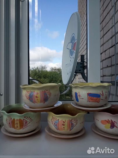 Керамические горшки для фиалок