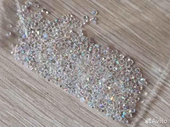 Стразы бульонки набор для дизайна ногтей маникюра