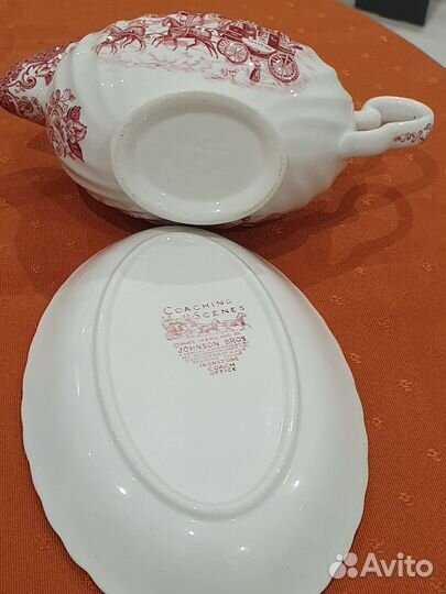 Блюдо малое, винтаж (Johnson Bros, Coaching Scenes