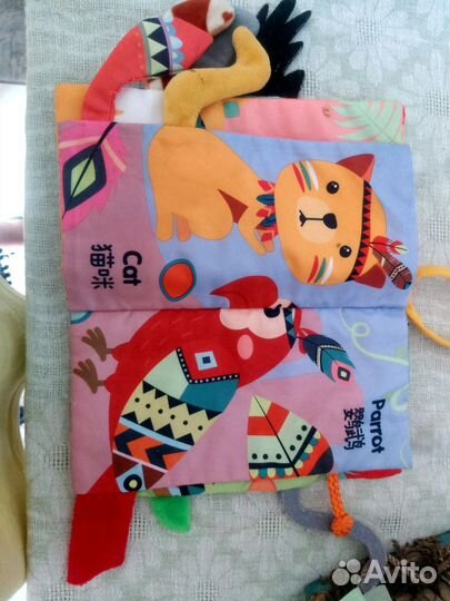 Развивающие игрушки, мягкая книжка