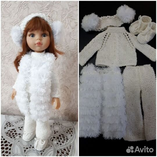 Вязанная одежда для кукол Паола Рейна