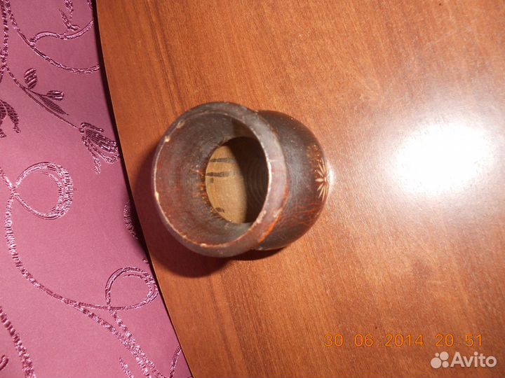 Деревянная вазочка ручной работы