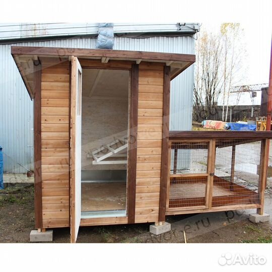 Курятник зимний на 15 голов с выгулом