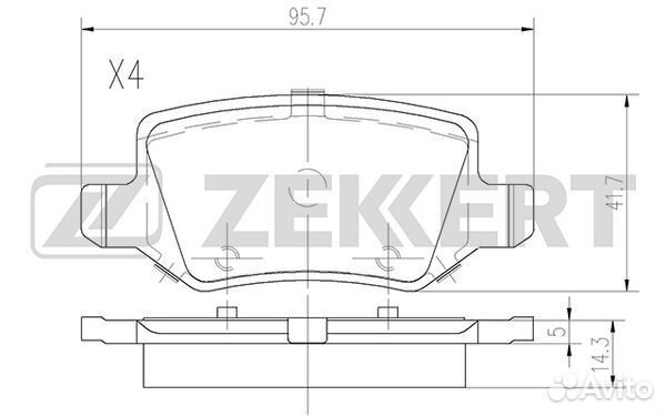 Колодки торм. диск. задн. MB A-Class (W168) 97- A