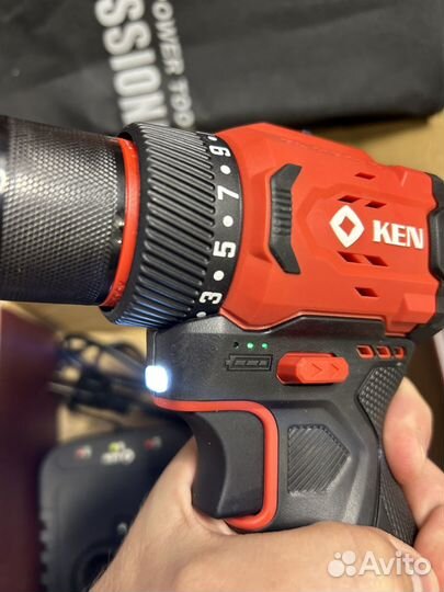 Дрель-шуруповерт KEN BL7316 (честные 60Нм)