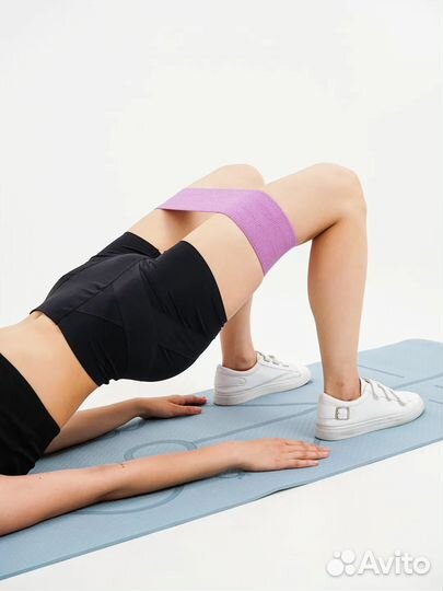 Резинка для фитнеса из ткани 3 штуки набор