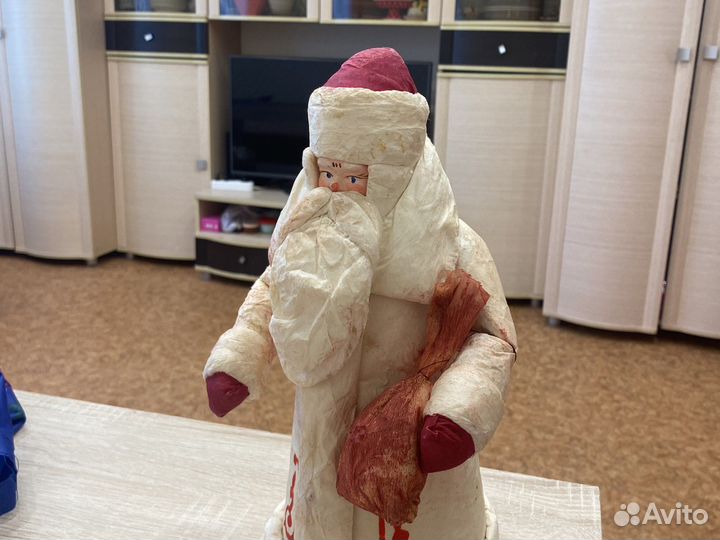 Дед Мороз папье маше 30 см СССР