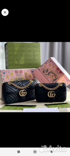 Сумка chloe + сумка gucci маленькая