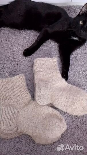 Шерстяные носки ручной работы