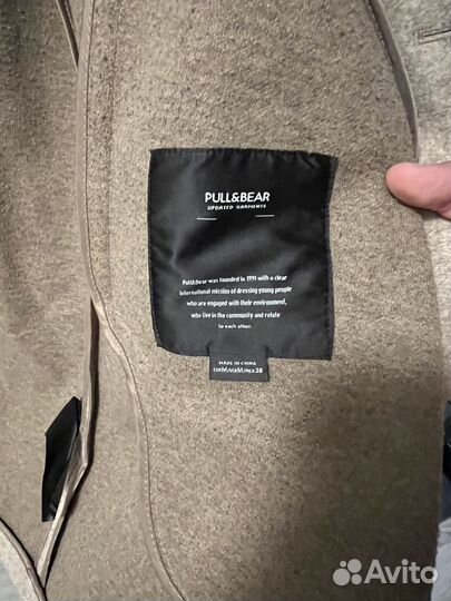 Пальто мужское pull&bear