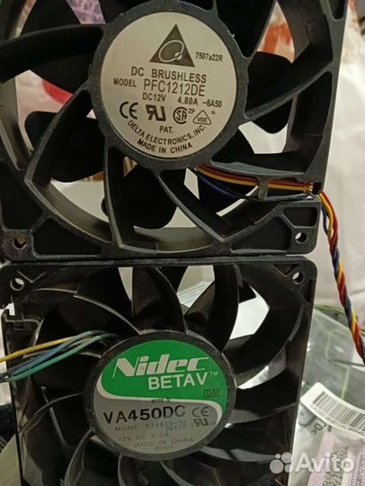 Мощные Кулера 120мм delta nidec до 6000об/м