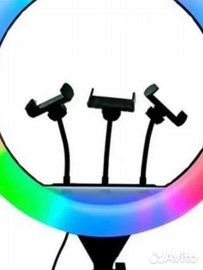 Цветная кольцевая лампа 36см RGB LED Soft Ring Lig