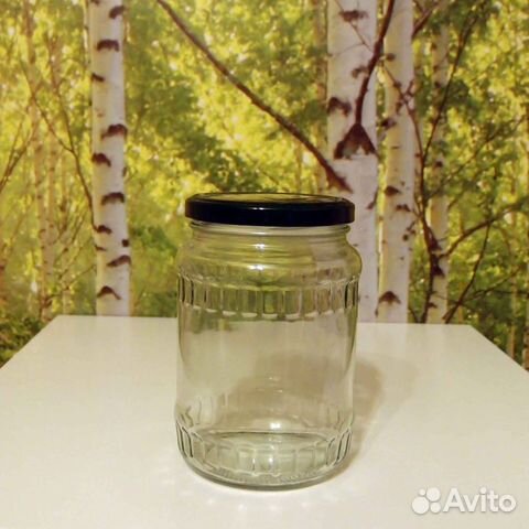Стеклянные винтовые банки 0.8 л с крышкой