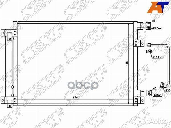 Радиатор кондиционера Subaru B9 Tribeca 04-14