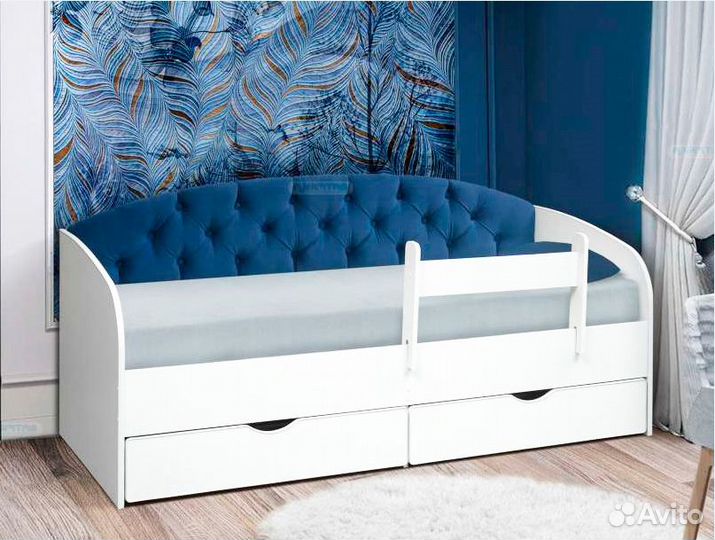 Детская кровать с бортиками от 3 лет. В наличии
