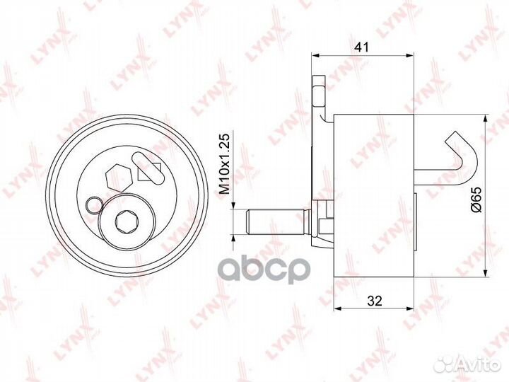 Ролик натяжной ремня грм PB1325 lynxauto