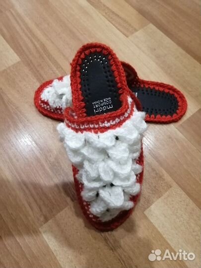Тапочки вязаные крючком