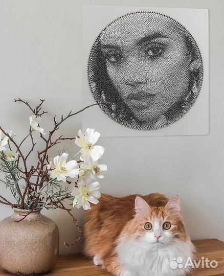 Картина нитями