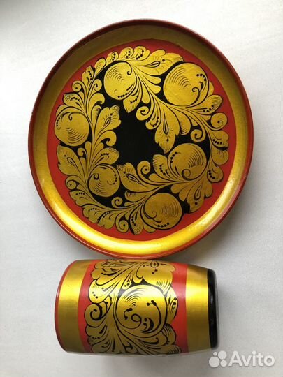 Посуда хохлома Семеновская