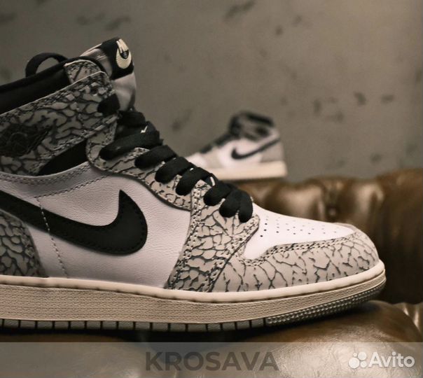 Nike Air Jordan 1 White Cement Lux