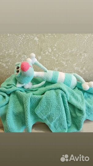 Вязаный плед