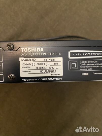 DVD плеер Toshiba