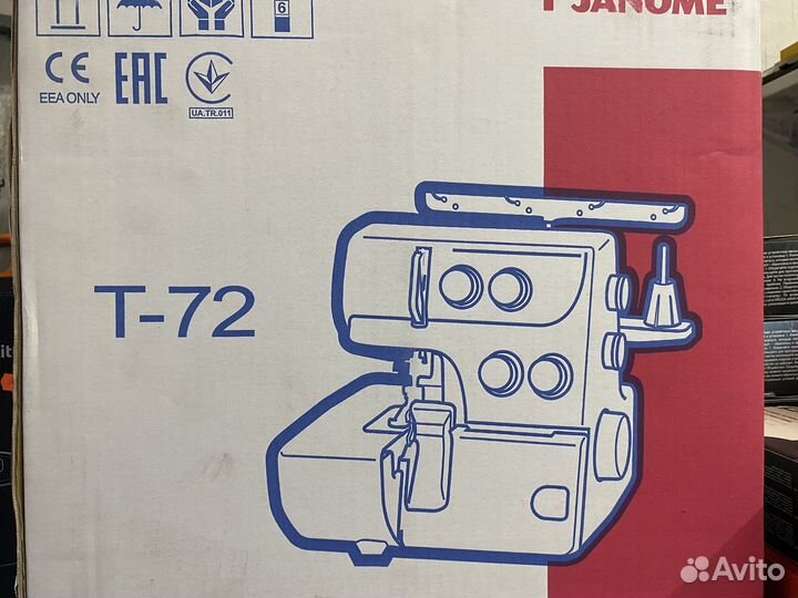 Оверлок janome T-72