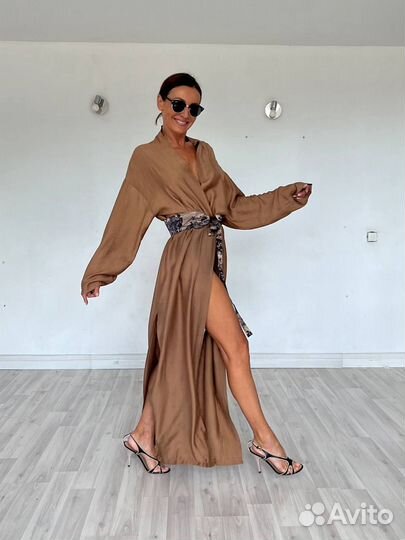 Кимоно женское без брюк легкое летнее вискоза